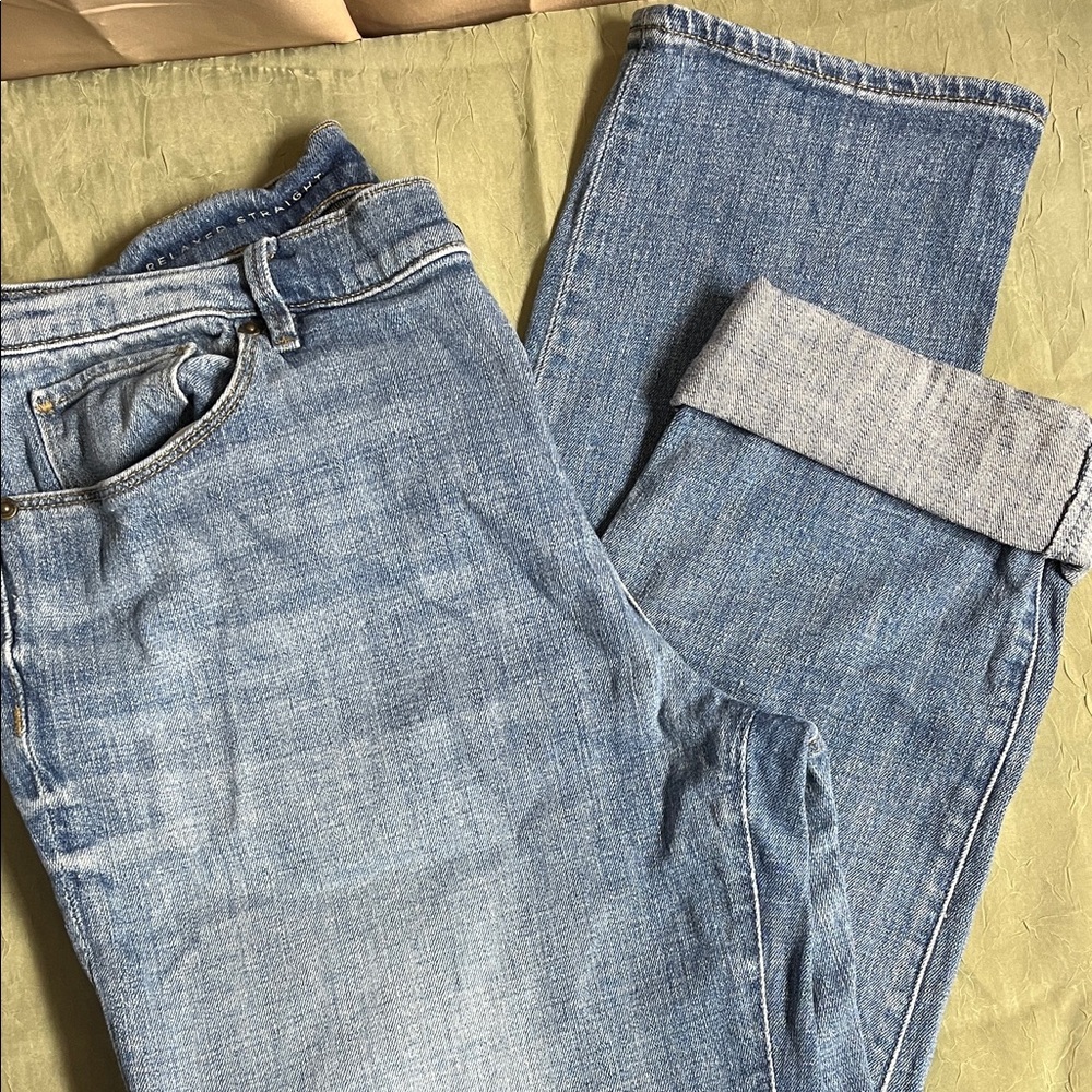 LOFT Women's Denim Straight Leg Jeans